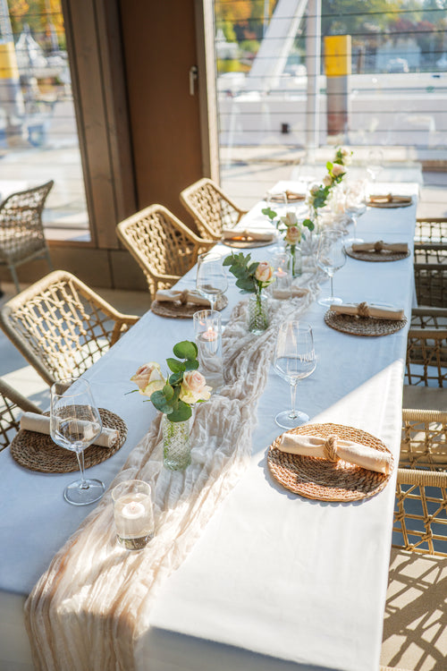 Nature Elegance – edle Tischdekoration für eure Hochzeit