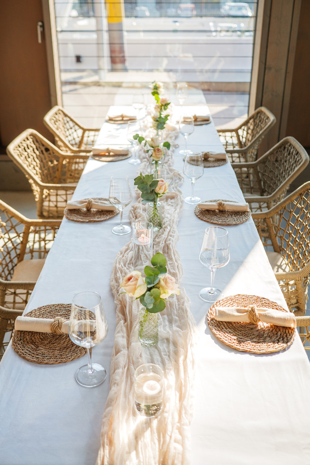 Nature Elegance – edle Tischdekoration für eure Hochzeit